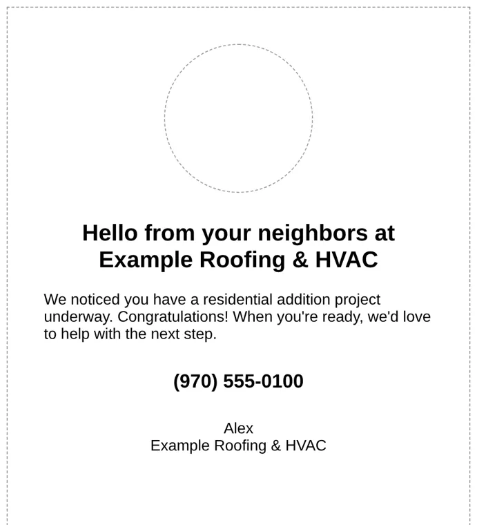 Example door hanger